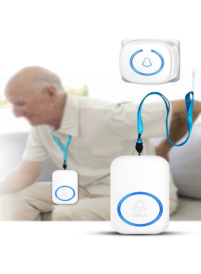 Mordely Wireless Panic Button Alert System with Remote Control for Elderly, Disabled & Handicapped – 220V Doorbell Receiver, Large Easy-Press Button, Room-to-Room Emergency Call Assistance - Image 3